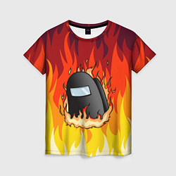 Женская футболка Among Us Fire Z