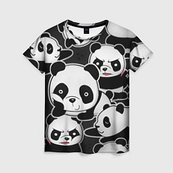 Женская футболка Смешные панды