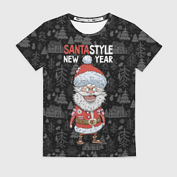 Футболка женская Santa style, цвет: 3D-принт