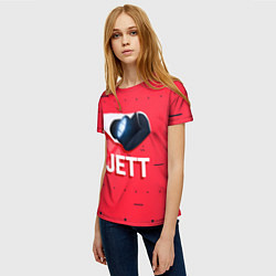 Футболка женская Jett, цвет: 3D-принт — фото 2
