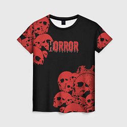 Женская футболка Horror