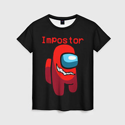 Женская футболка AMONG US IMPOSTOR