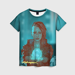 Женская футболка Cyberpunk 2077 V