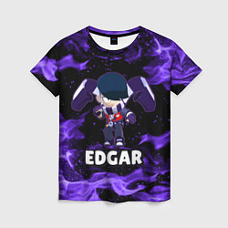 Футболка женская BRAWL STARS EDGAR, цвет: 3D-принт