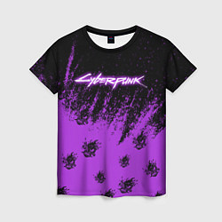 Женская футболка Cyberpunk neon