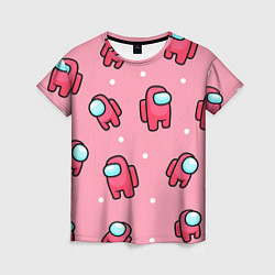 Женская футболка Among Us - Розовый цвет