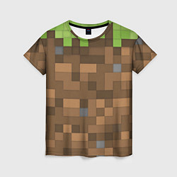 Женская футболка Minecraft камуфляж