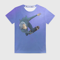 Футболка женская На скейте в бесконечность, цвет: 3D-принт