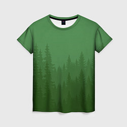Женская футболка Зеленый Лес