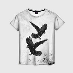 Женская футболка Gothic crows