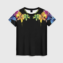 Женская футболка Цветы