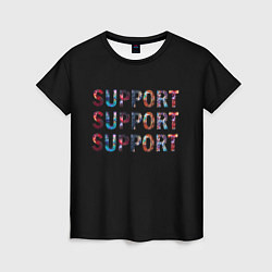 Женская футболка Саппорт LOL