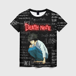 Футболка женская ТЕТРАДЬ СМЕРТИ, цвет: 3D-принт