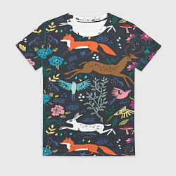 Женская футболка Звери и Природа