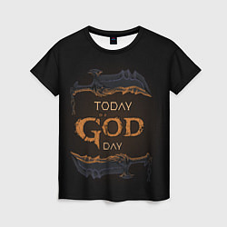 Женская футболка God day GOW