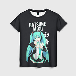 Футболка женская Hatsune Miku Хацунэ Мику, цвет: 3D-принт