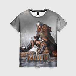 Женская футболка Valheim Викинг