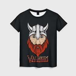 Женская футболка Valheim викинг