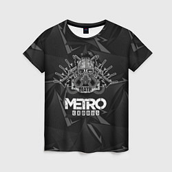 Женская футболка Metro противогаз