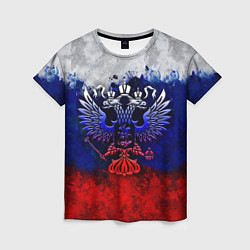 Женская футболка Россия Russia Герб