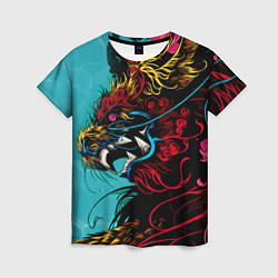 Женская футболка Дракон Dragon