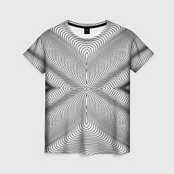 Женская футболка Линии иллюзия