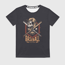 Футболка женская BASEBALL, цвет: 3D-принт