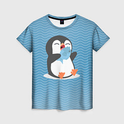 Женская футболка Пингвин