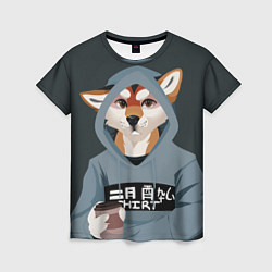 Футболка женская Furry fox, цвет: 3D-принт