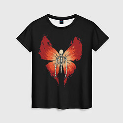 Женская футболка Butterfly Skeleton