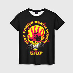 Футболка женская Five Finger Death Punch FFDP, цвет: 3D-принт
