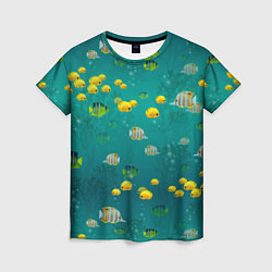 Женская футболка Подводный мир Рыбки