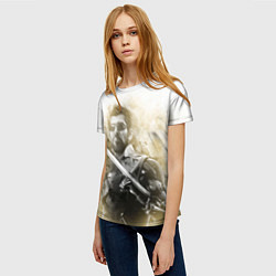 Футболка женская Adam, цвет: 3D-принт — фото 2