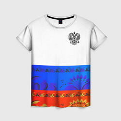 Женская футболка Russia 3