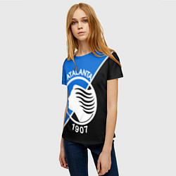 Футболка женская FC ATALANTA ФК АТАЛАНТА, цвет: 3D-принт — фото 2
