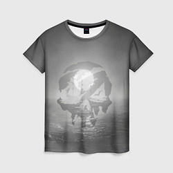 Женская футболка Пираты в море