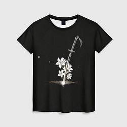 Женская футболка Nier - Sword and Flowers