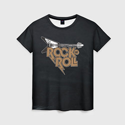 Женская футболка Rock n Roll Гитара