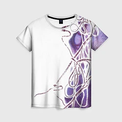 Женская футболка Фиолетовые нити