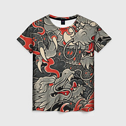Женская футболка Китайский Дракон, China Dragon