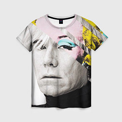Футболка женская Энди Уорхол Andy Warhol, цвет: 3D-принт