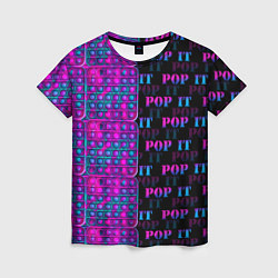 Женская футболка POP it NEON
