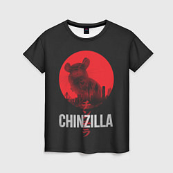 Женская футболка Chinzilla red