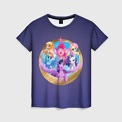 Женская футболка Pony team