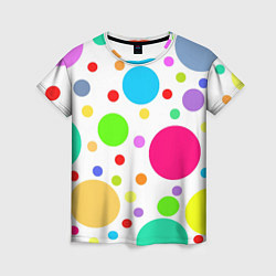 Футболка женская Polka dot, цвет: 3D-принт