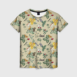 Женская футболка Зайчики с Цветочками