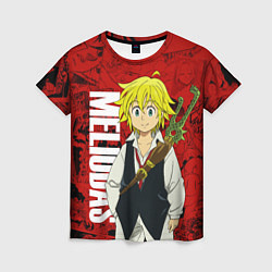 Женская футболка Мелиодас, Meliodas