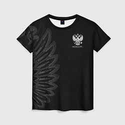 Женская футболка Russia Black Side New 202223
