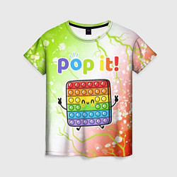 Женская футболка Pop It - Happy - Lightning