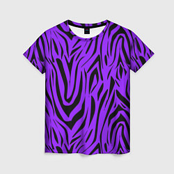 Женская футболка Абстрактный узор зебра